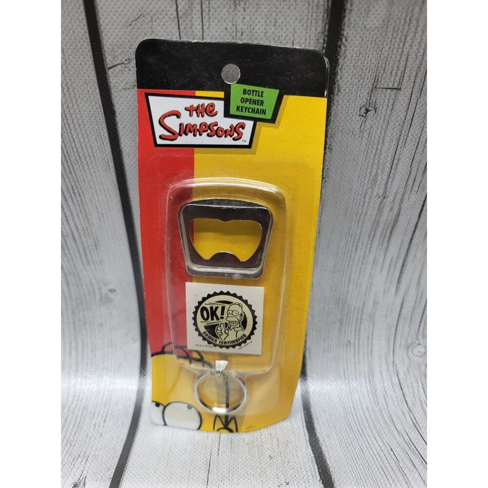 The Simpsons Bottle Opener Keychain Homer Vintage 2007 Homer Lot Of 2 New